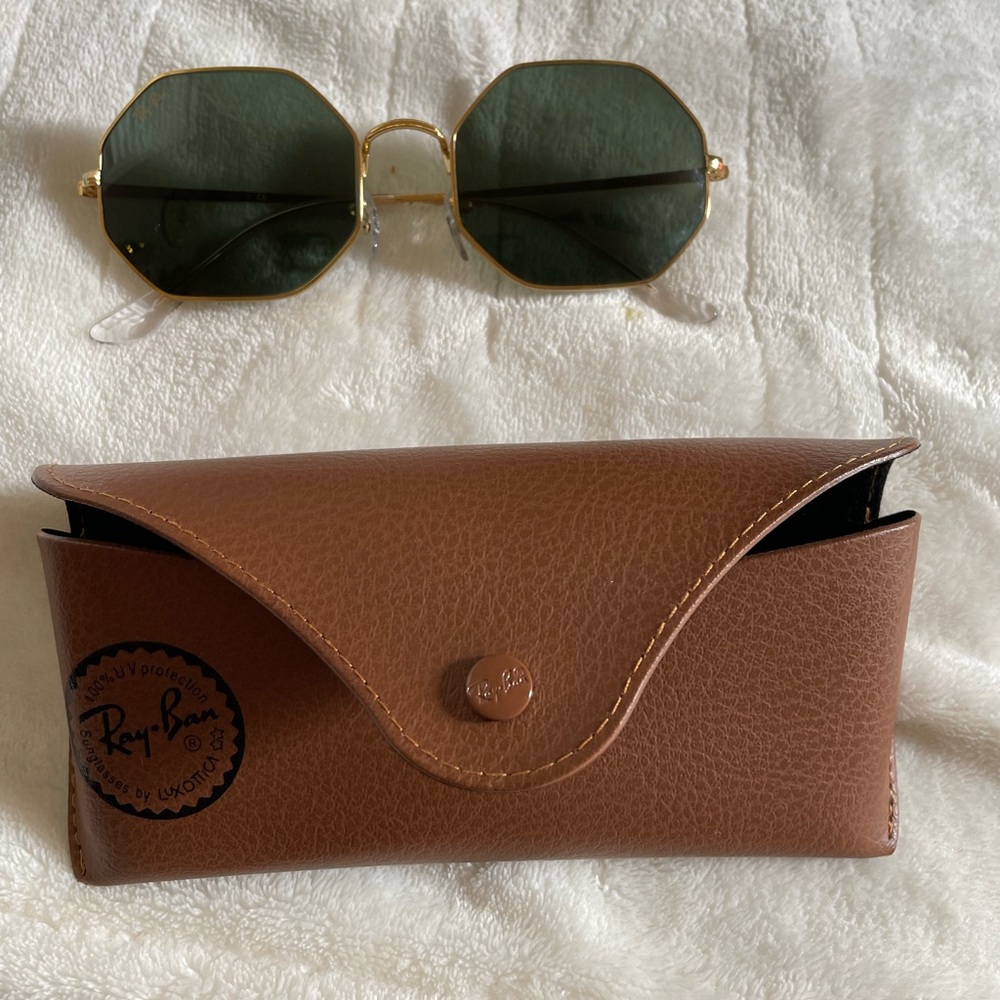 Ray-Ban Octagon 1972 Gold Rimmed Sunglasses